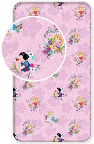 Disney Hercegnők Rose gumis lepedő 90x200 cm