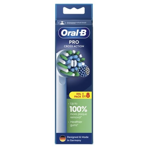 Oral-B Pro Cross Action fehér fogkefefej (8 db)