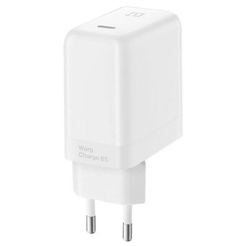 Oneplus Warp WC065A31JH fehér gyári hálózati USB-C gyors töltőfej (SuperCharge), 6,5A, 65W