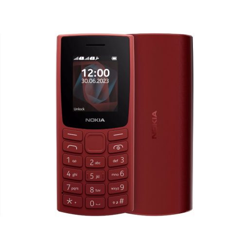 Nokia 105 (2023) Dual Sim kártyafüggetlen mobiltelefon, piros